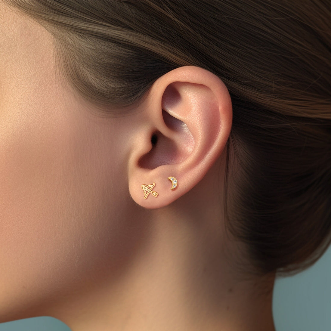Bow And Arrow Stud Earrings