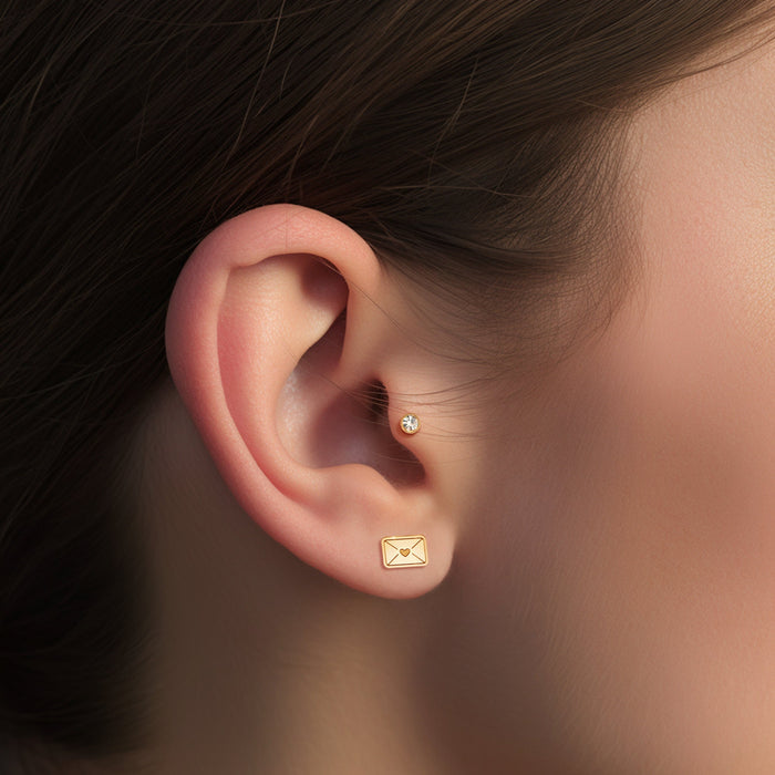 Love Letter Envelope Charm Earrings