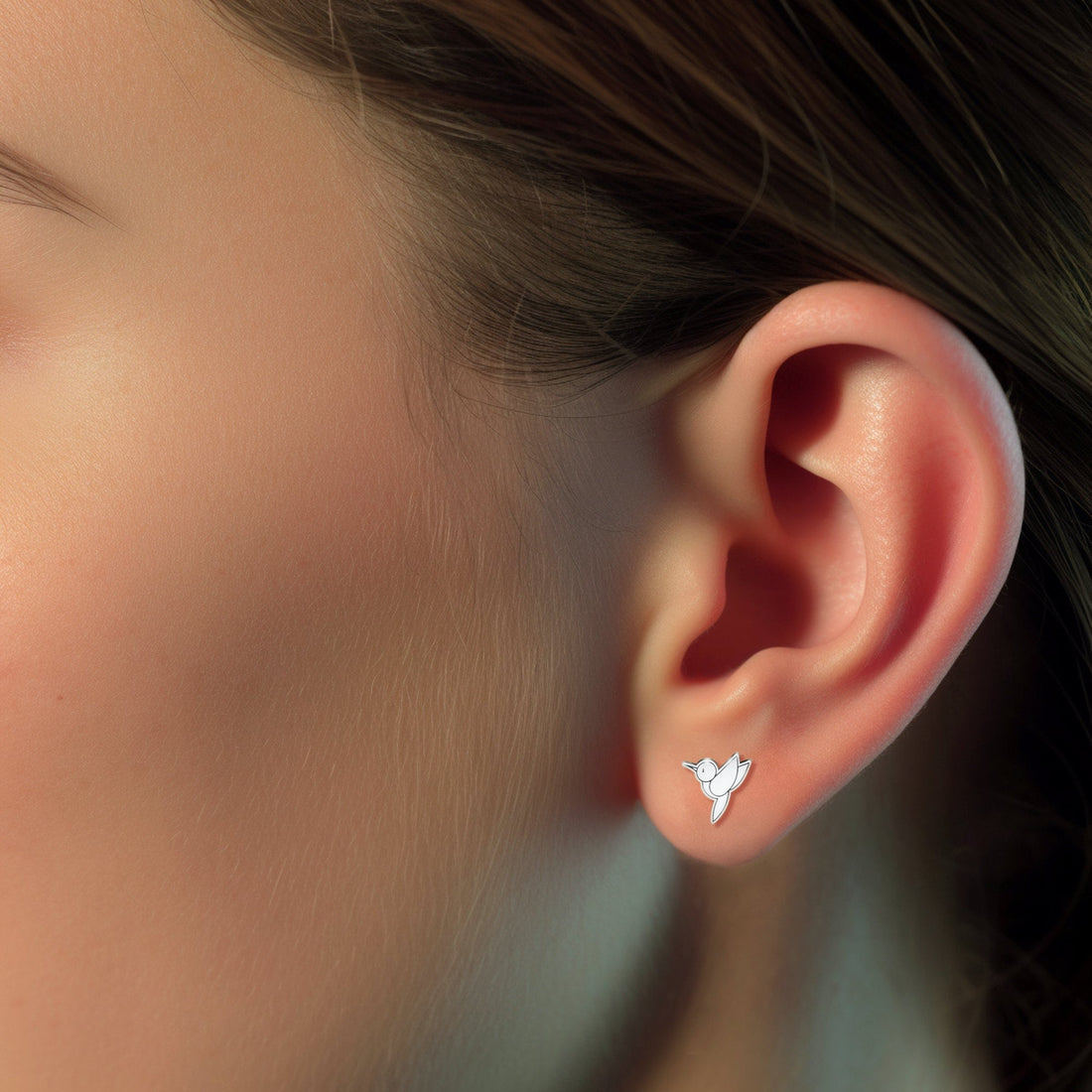 Hummingbird Earrings Gold
