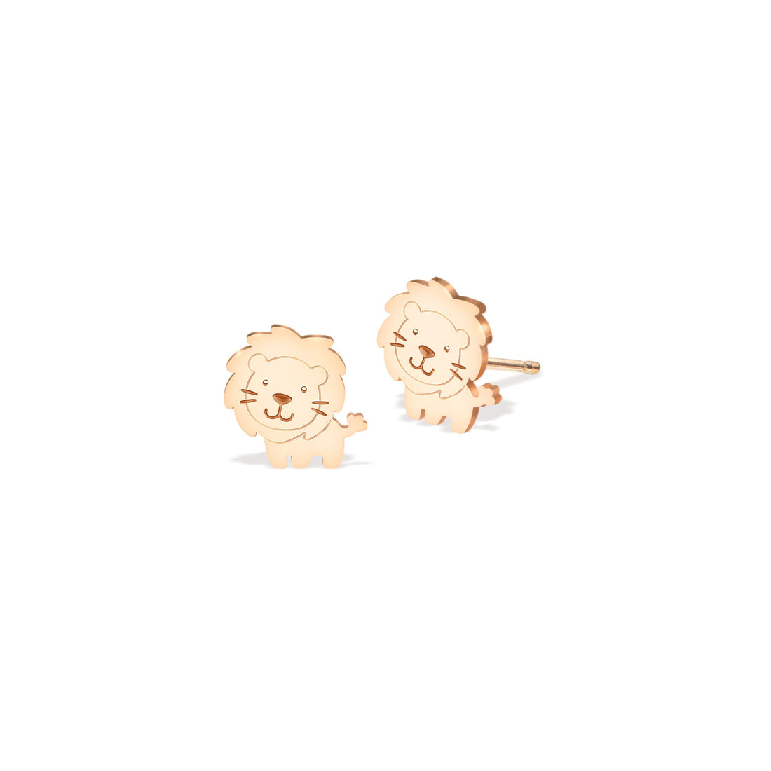 Lion Earrings Dainty