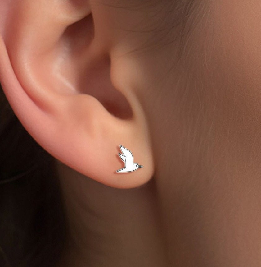 Seagull Earrings Dainty