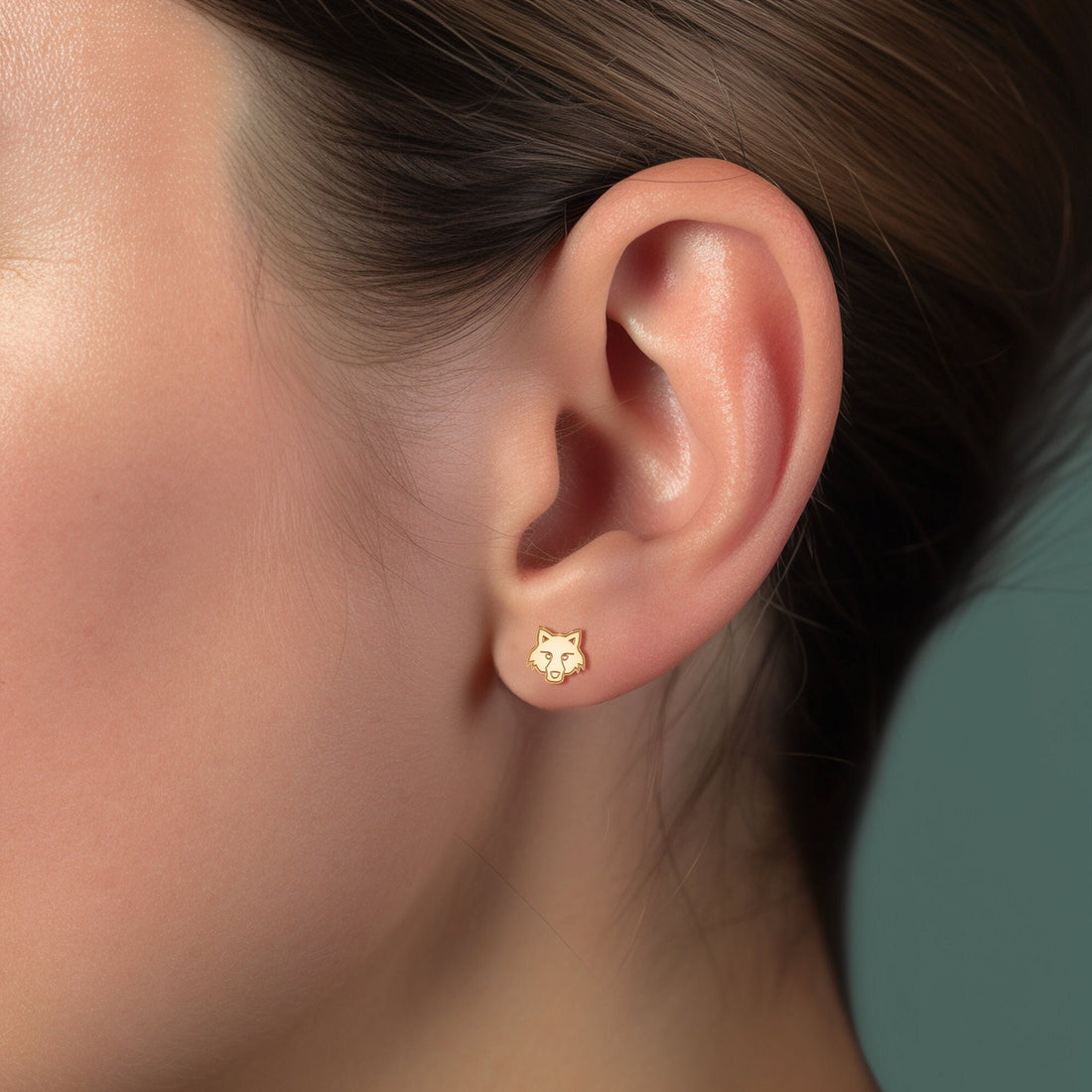 Wolf Head Earrings