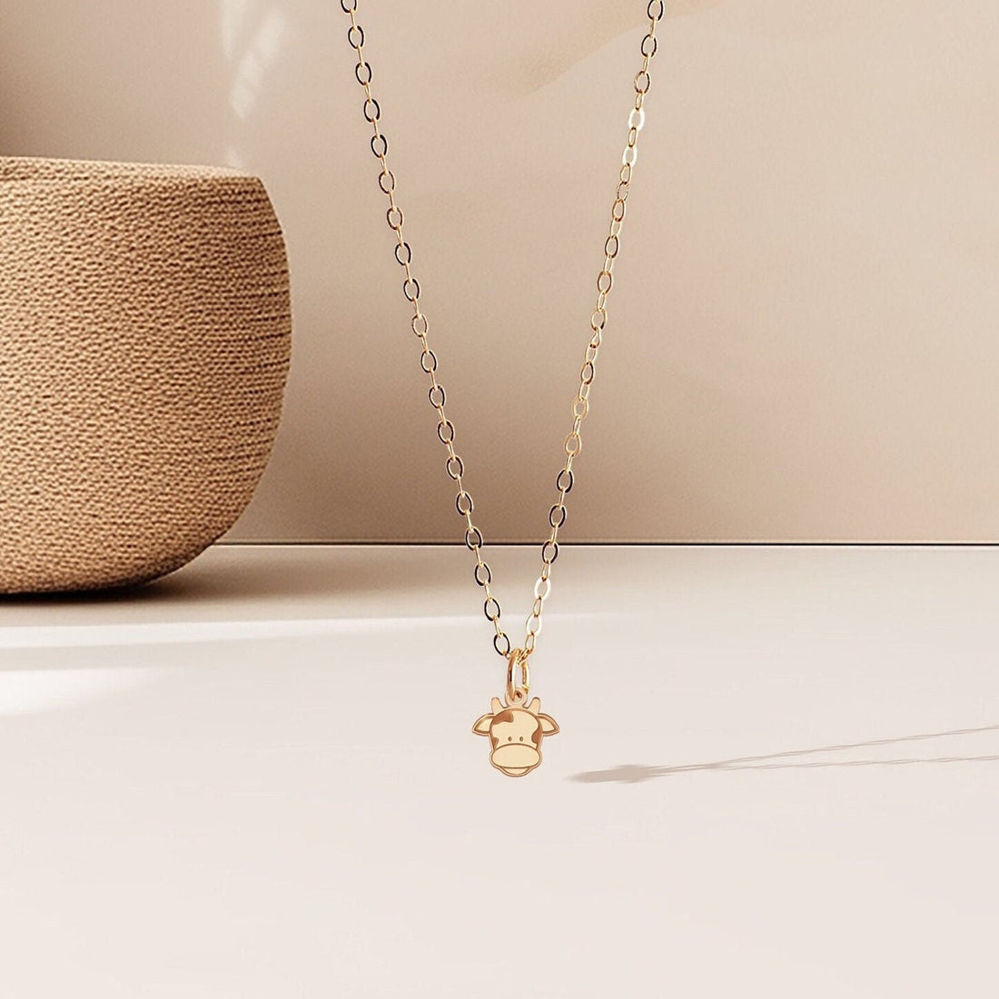 Cow Necklace Whimsical