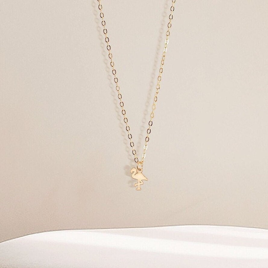 Flamingo Necklace Whimsical