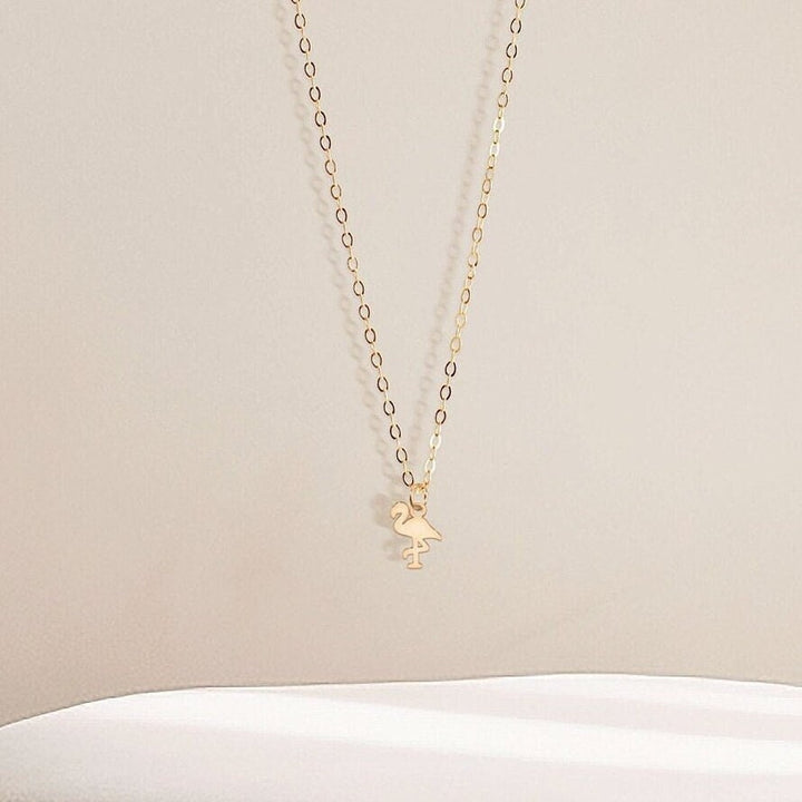 Flamingo Necklace Whimsical