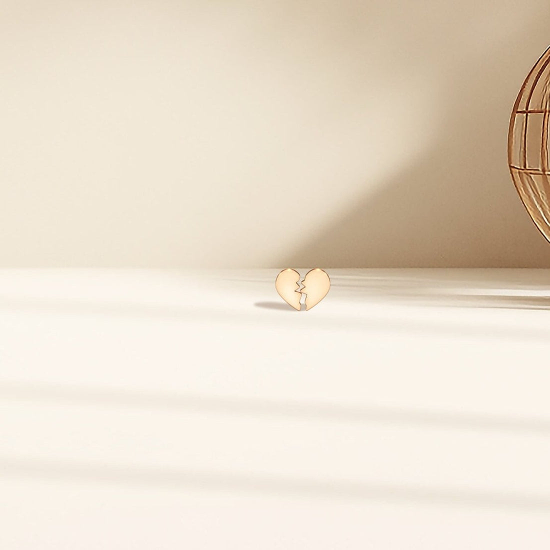 Broken Heart Stud Earrings