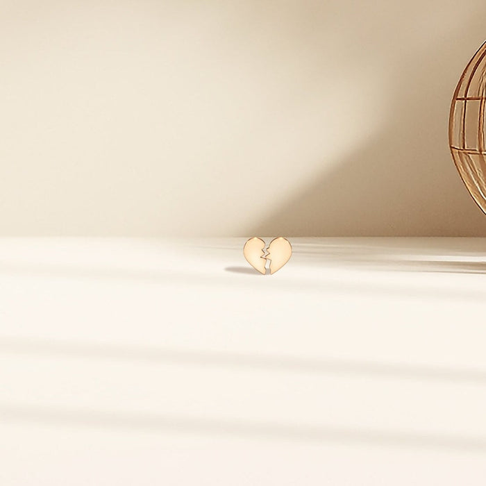 Half Heart Earrings