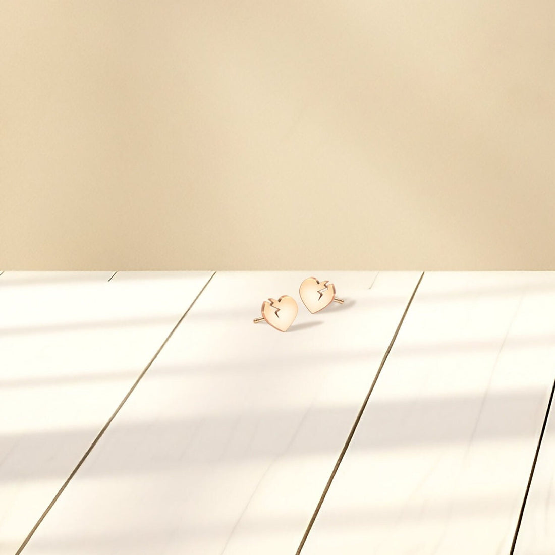 Broken Heart Stud Earrings