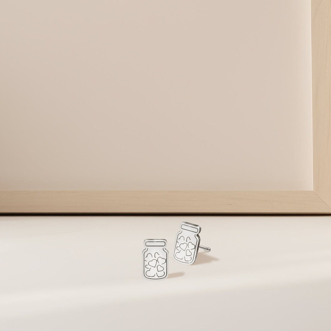Jar Of Hearts Stud Earrings