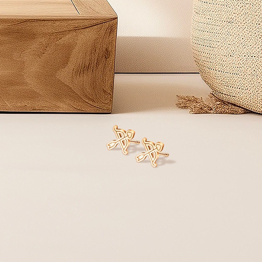 Bow And Arrow Stud Earrings