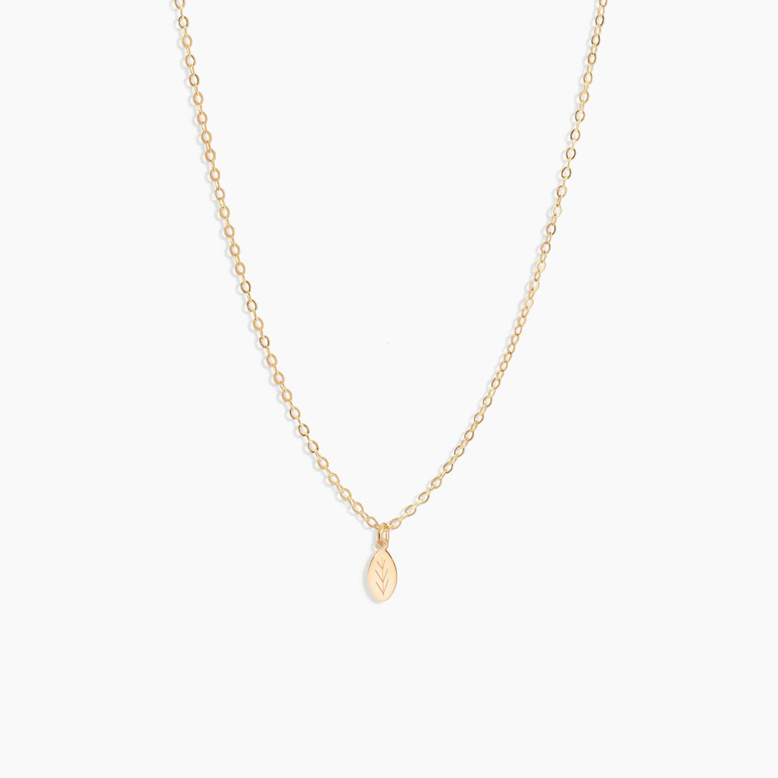 Leaf Necklace Gold