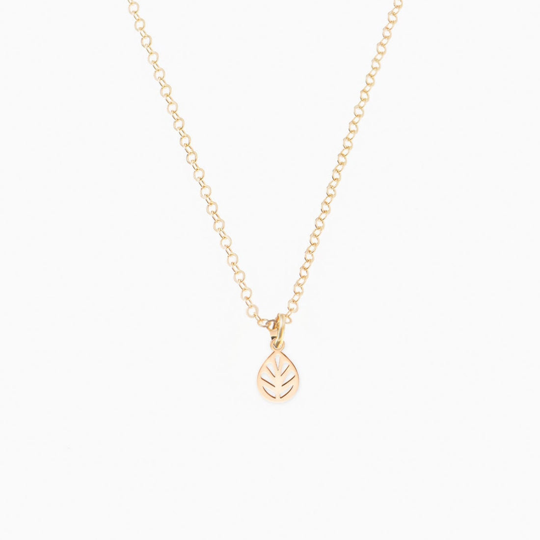 Teardrop Leaf Necklace