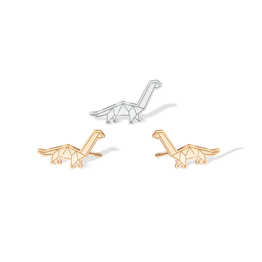 Origami Apatosaurus Earring