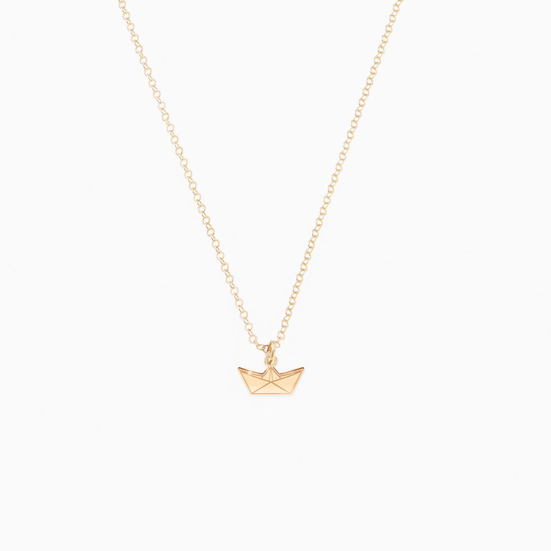Paper Boat Necklace