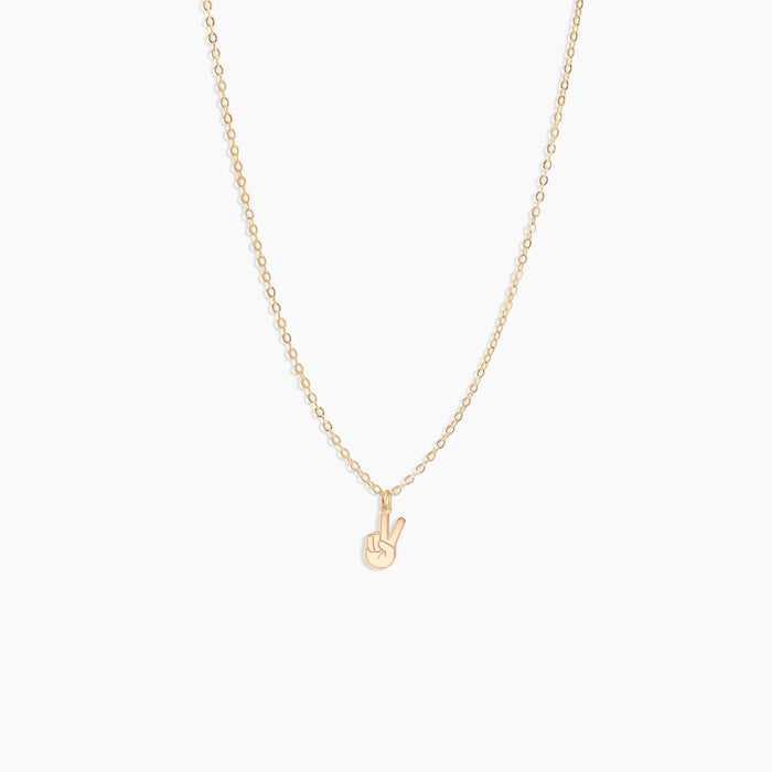 Peace Sign Necklace