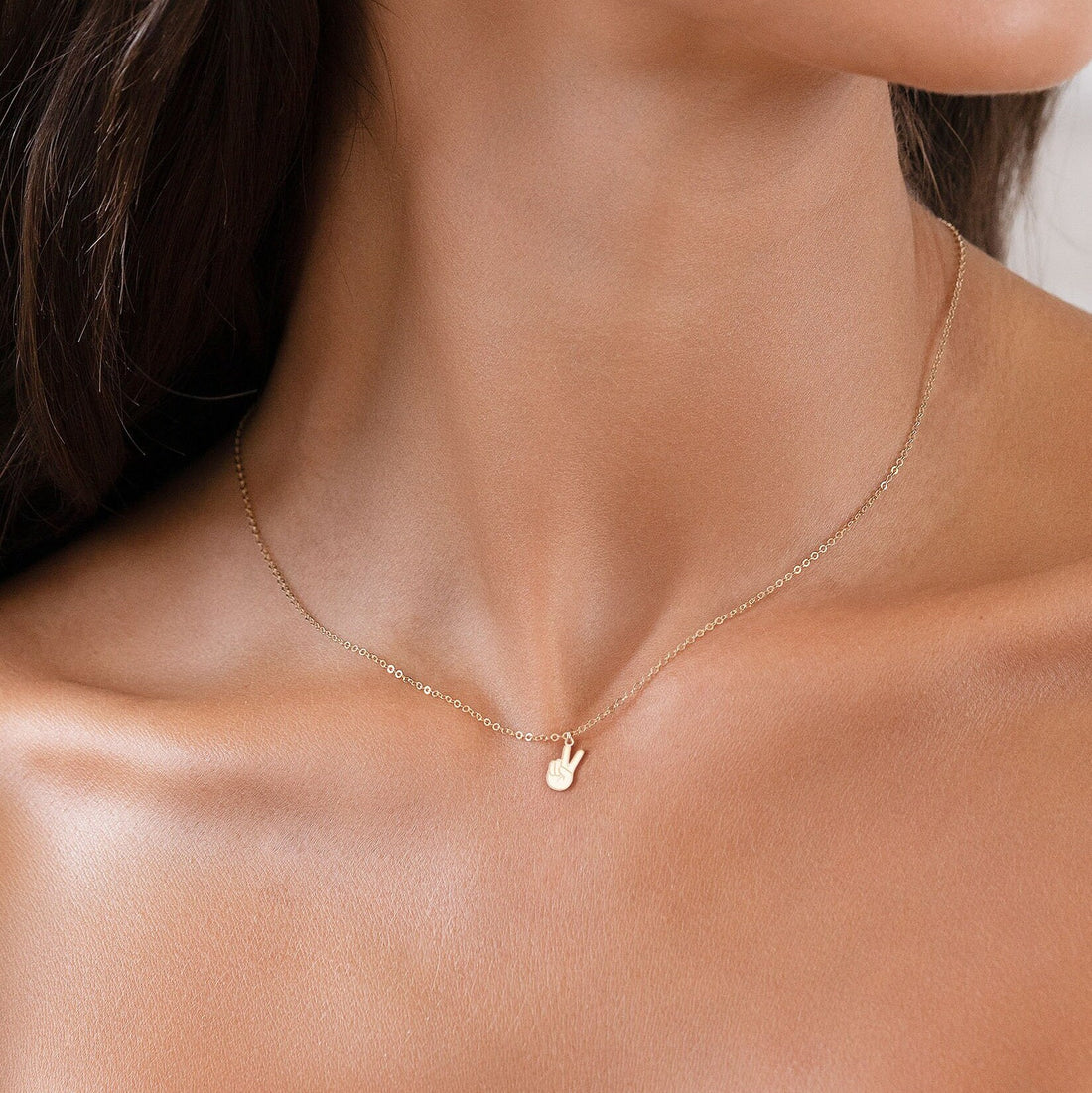 Peace Sign Necklace