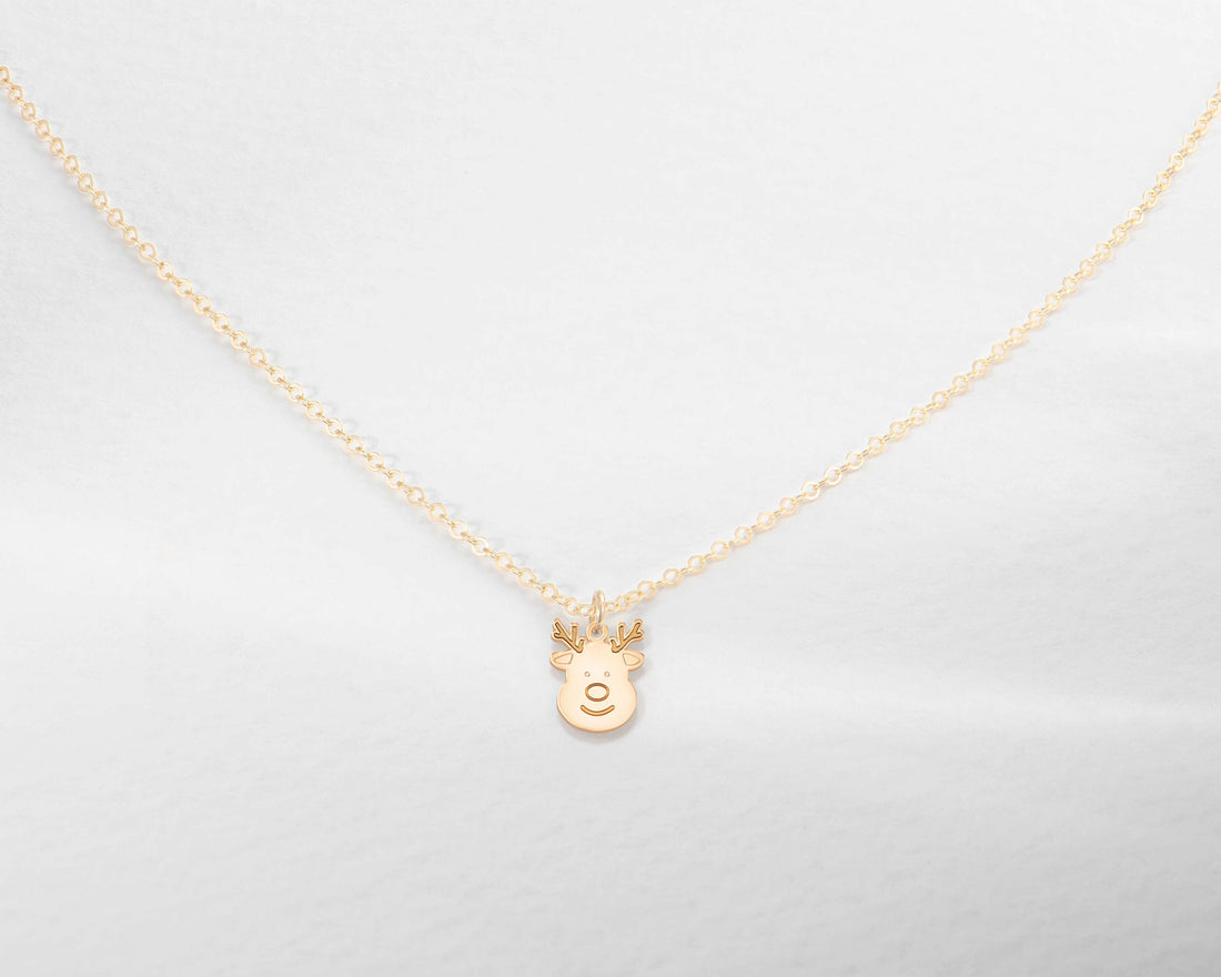 Reindeer Necklace Whimsical