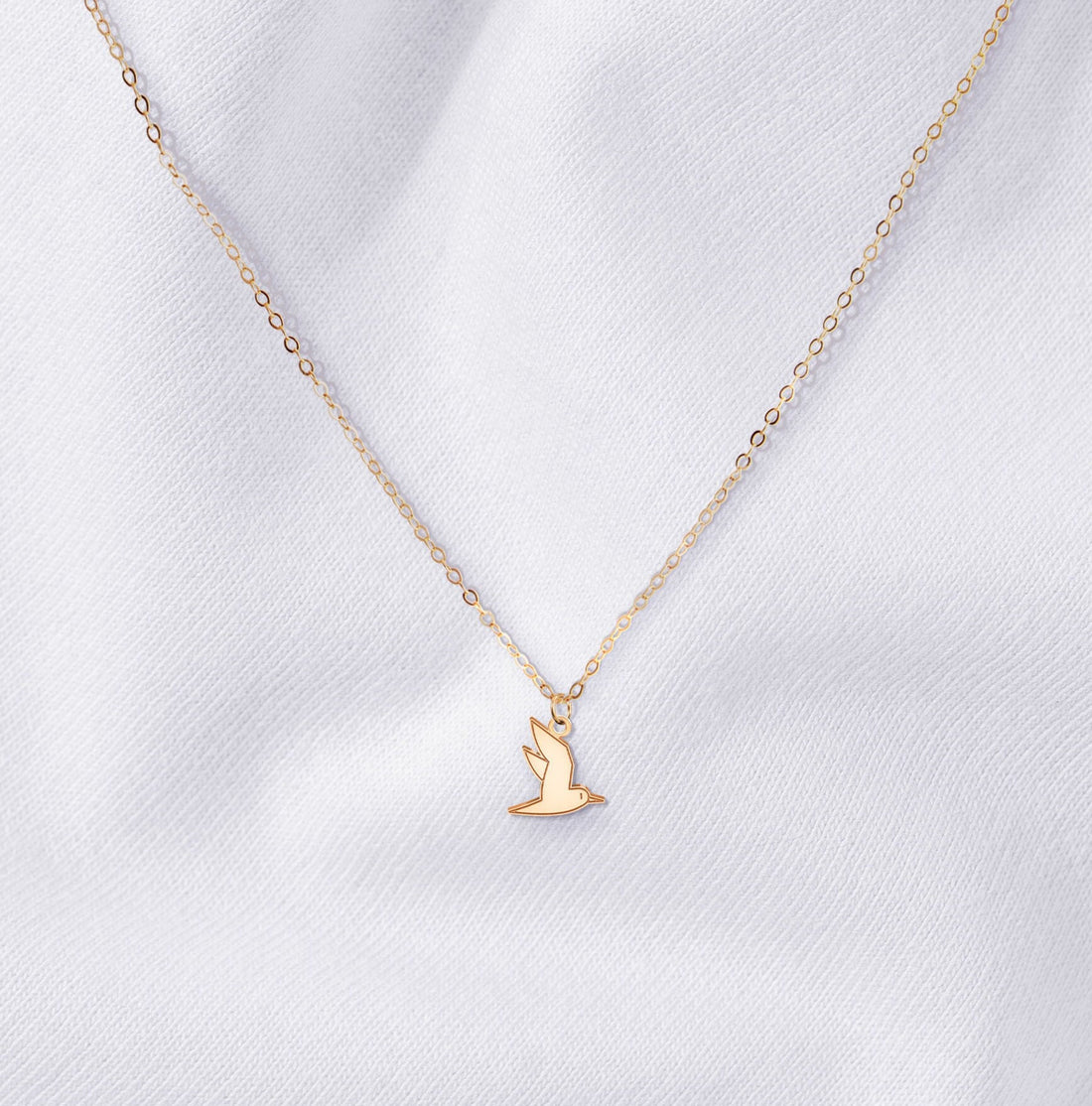 Seagull Necklace Delicate
