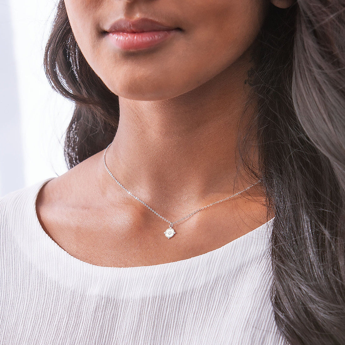 Heart Target Necklace