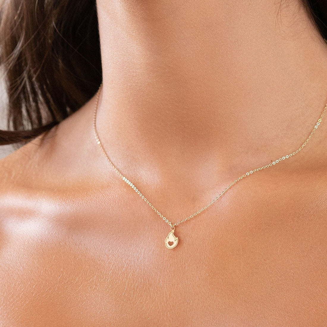 Heart Flame Necklace