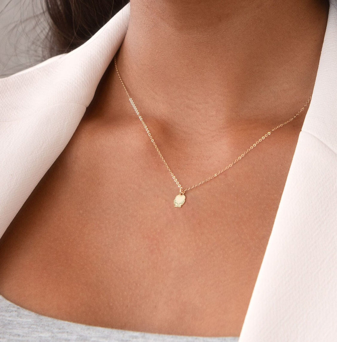 Heart In Hands Necklace