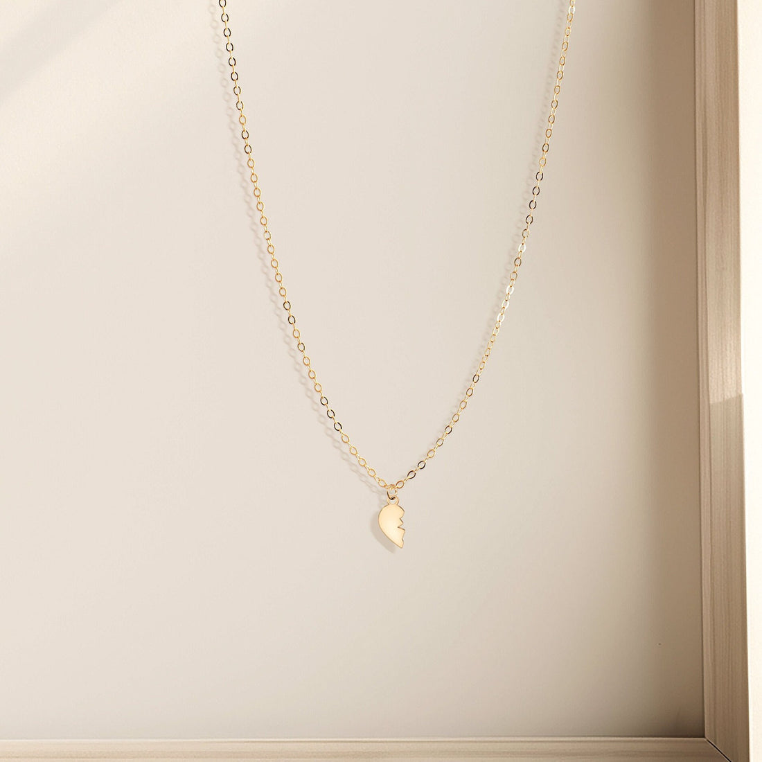 Half Heart Charm Necklace