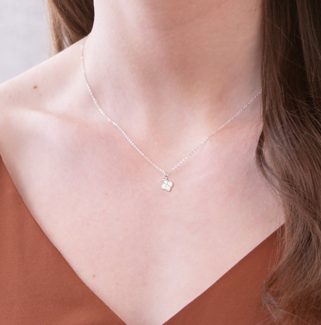 Bee Pendant Charm Necklace