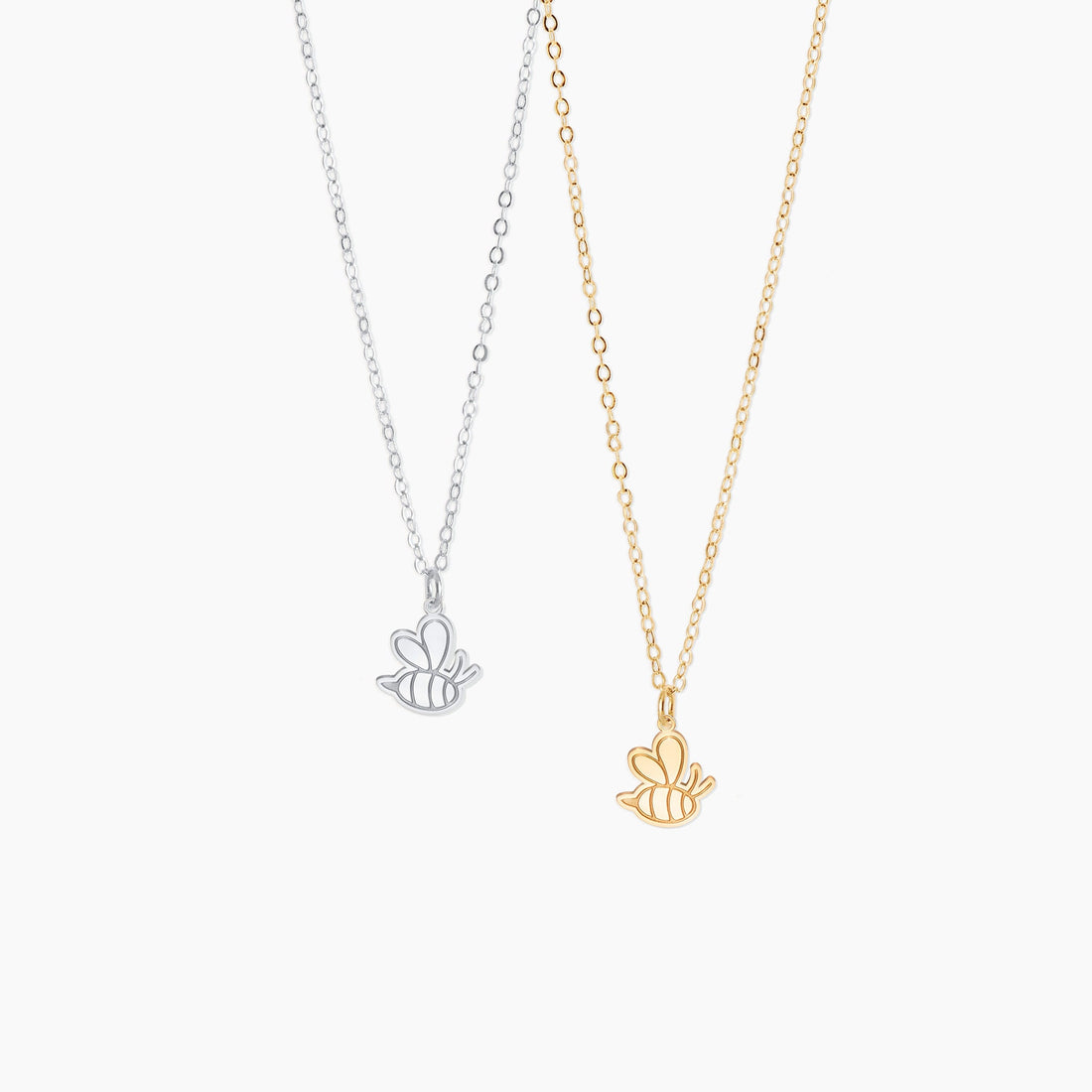 Cute Flying Bee Pendant Necklace
