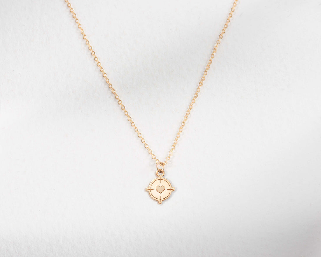 Heart Target Necklace