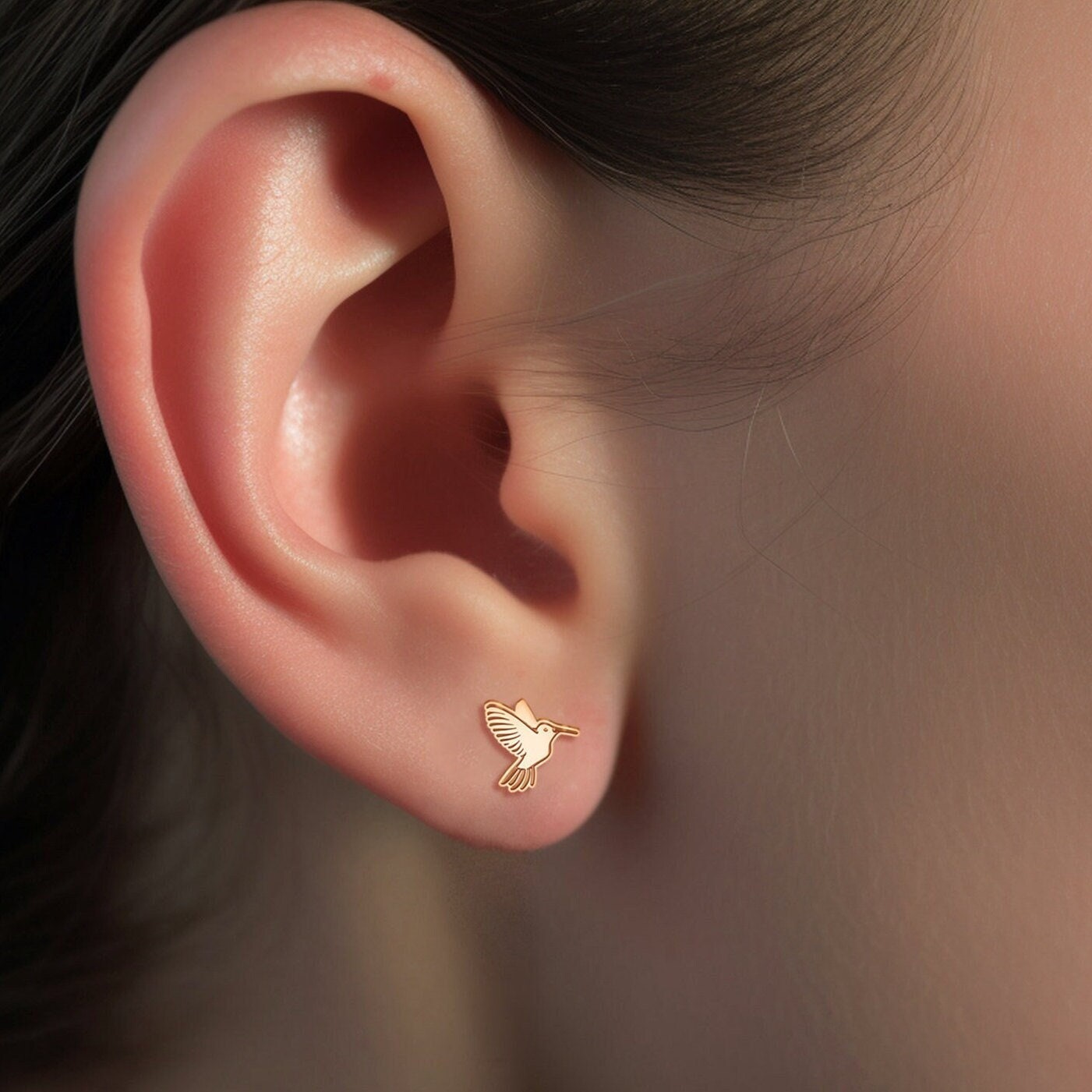 Hummingbird Earrings Dainty