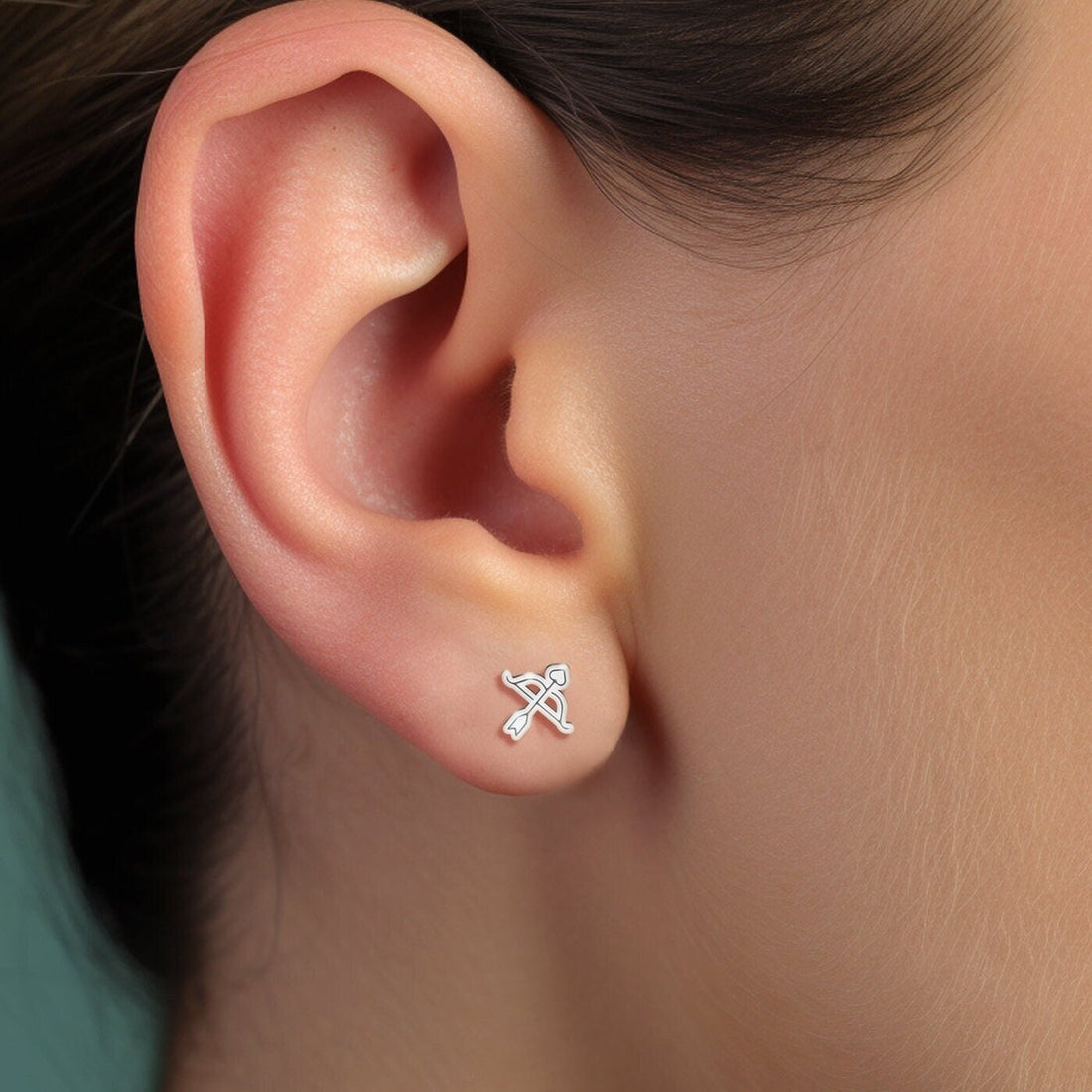 Bow And Arrow Stud Earrings