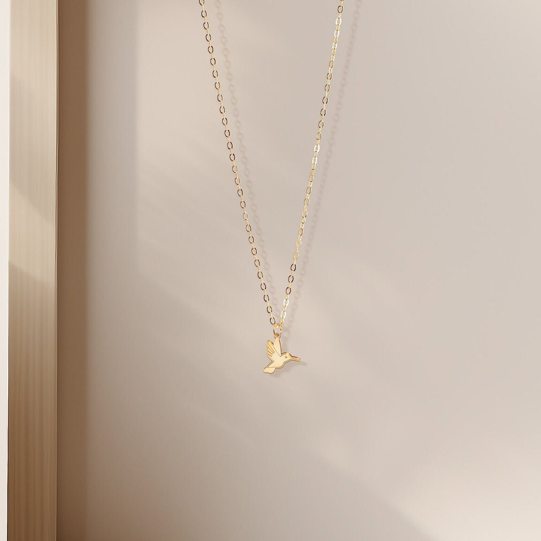 Hummingbird Charm Pendant Necklace