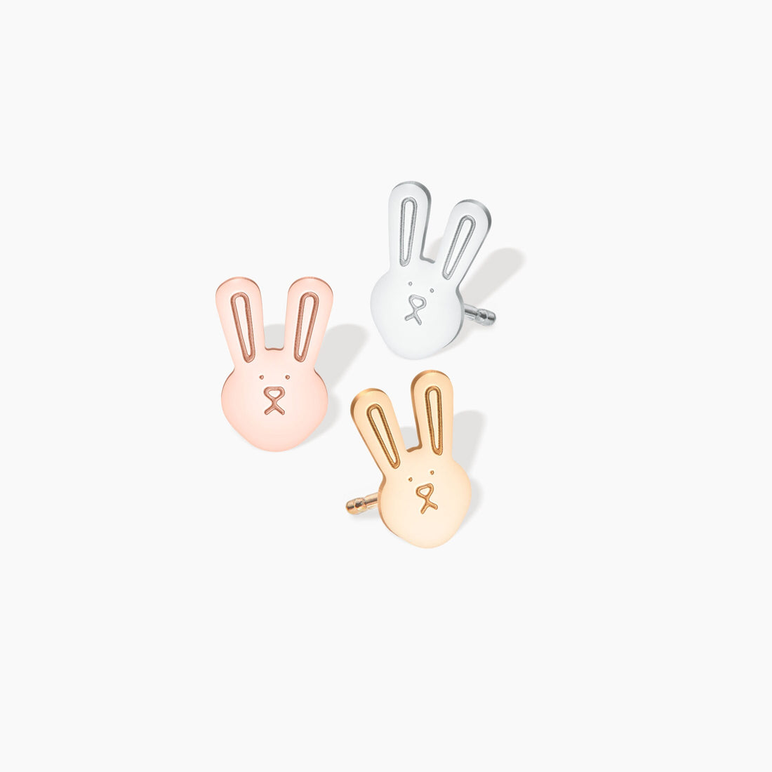 Bunny Head Stud Earrings