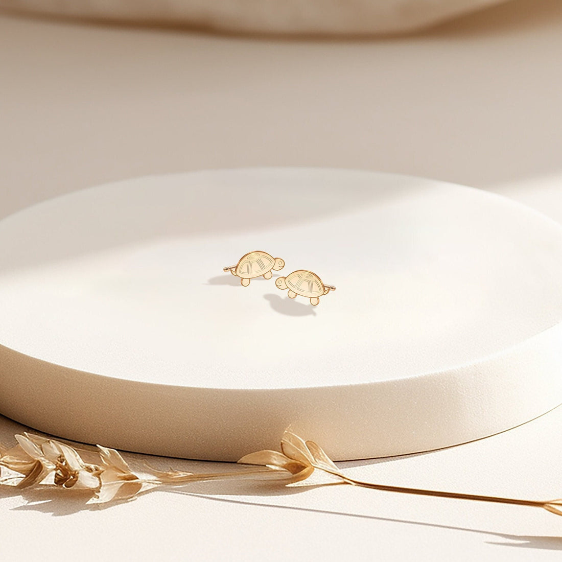 Dainty Tortoise Earrings