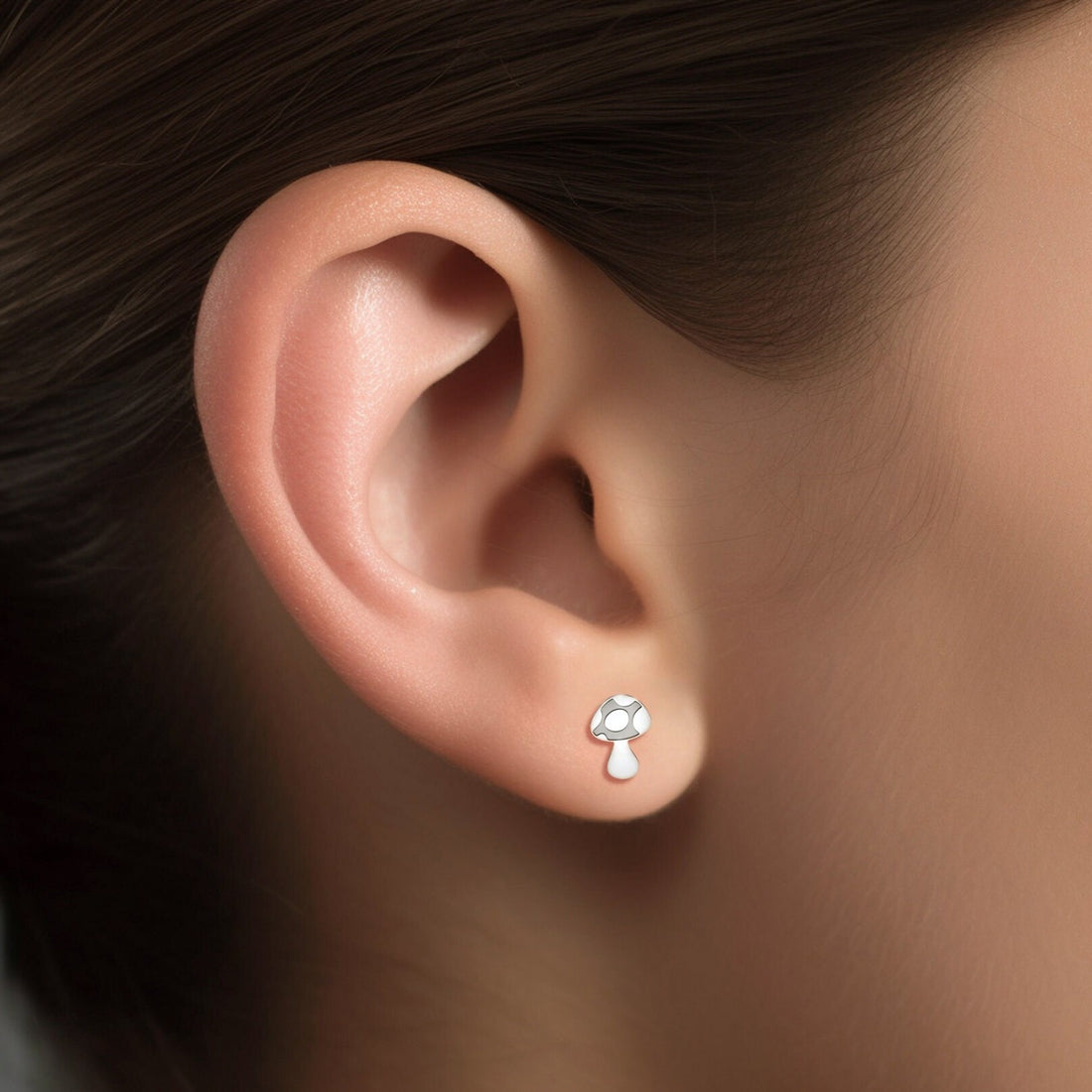 Spotted Mushroom Earrings