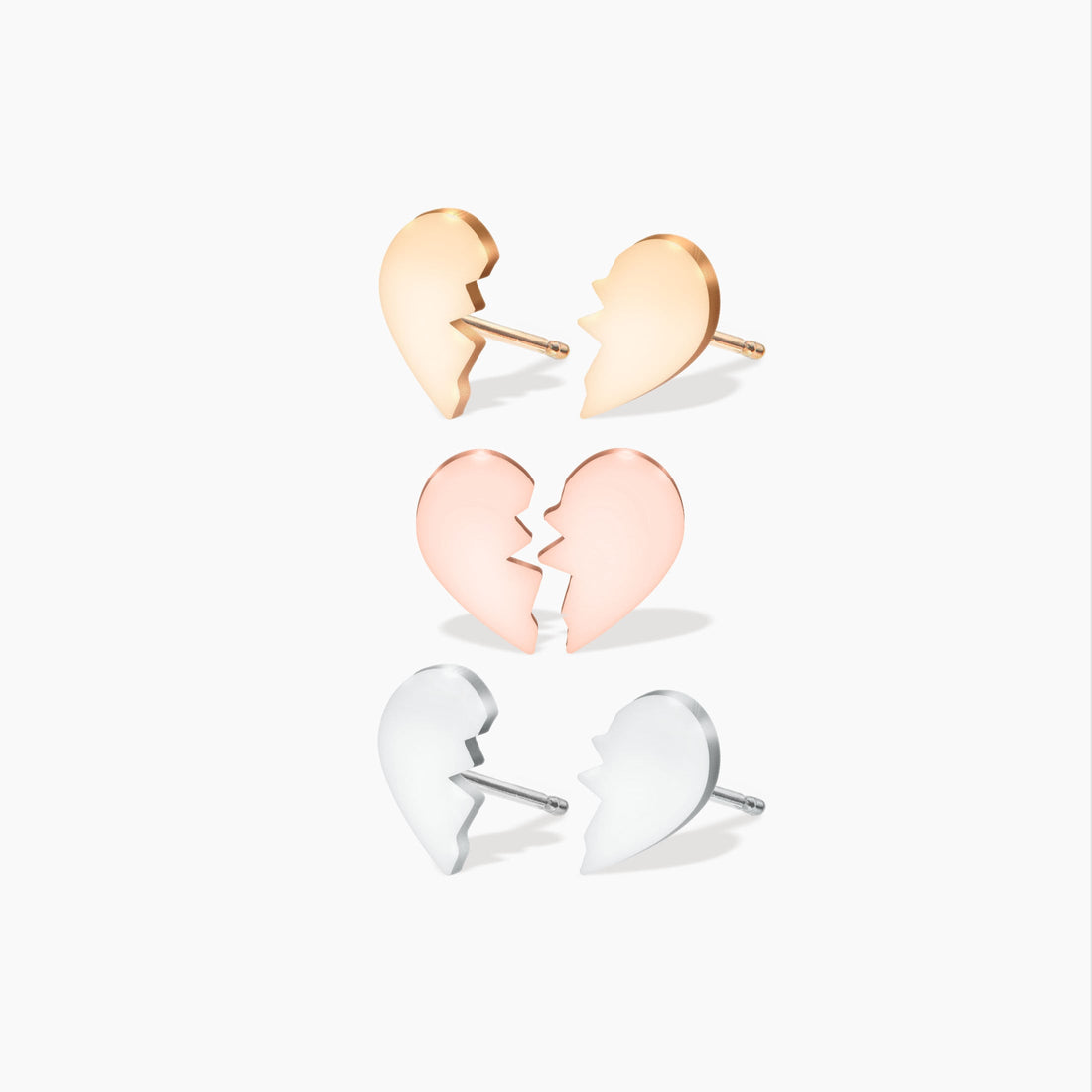 Half Heart Earrings