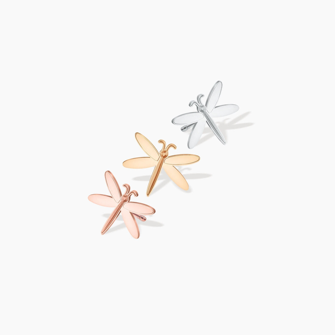 Dragonfly Two-tone Earrings