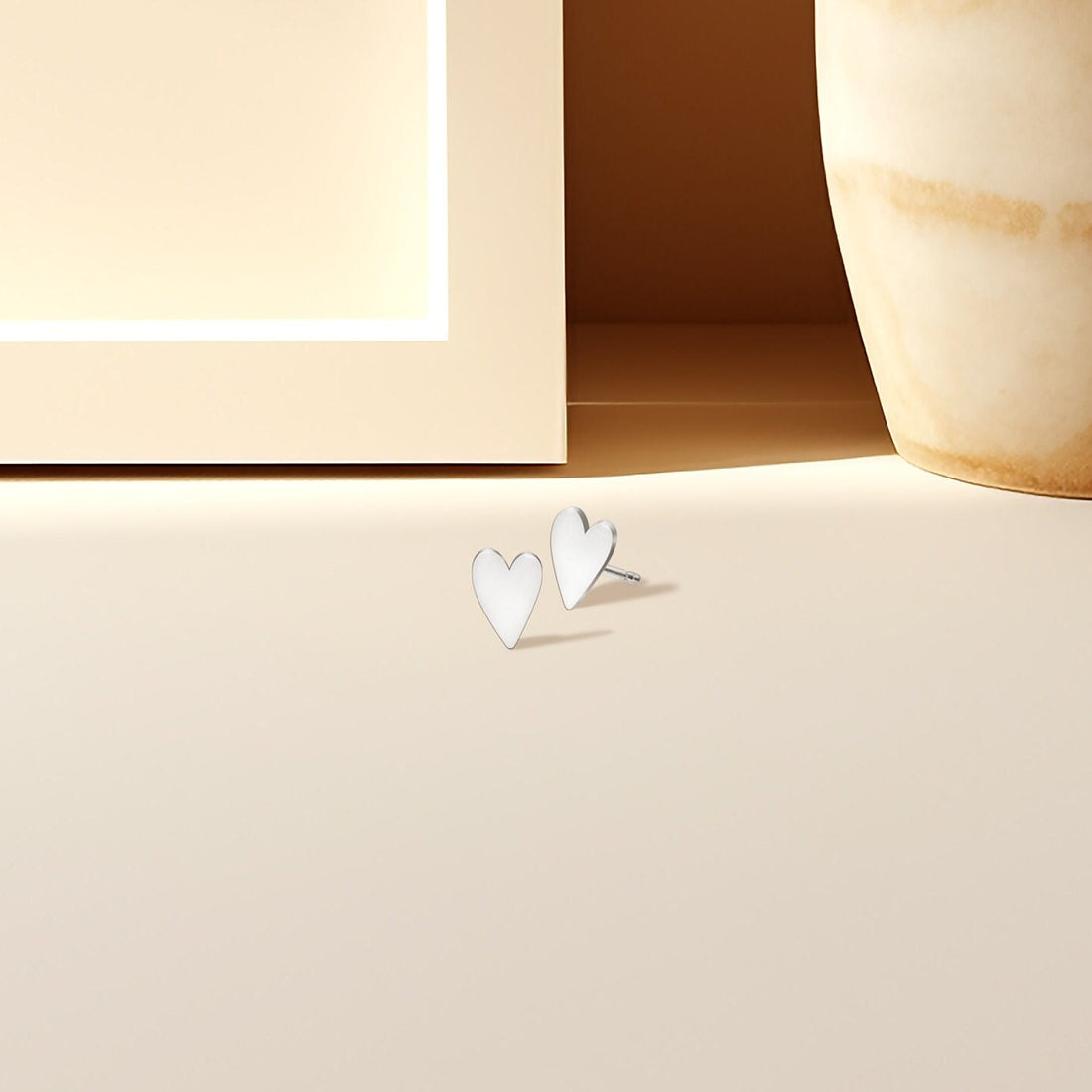 Heart Stud Earrings