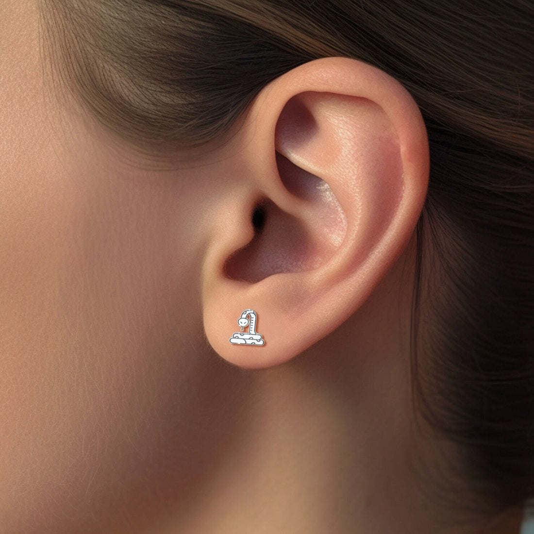 Snake Charm Stud Earrings