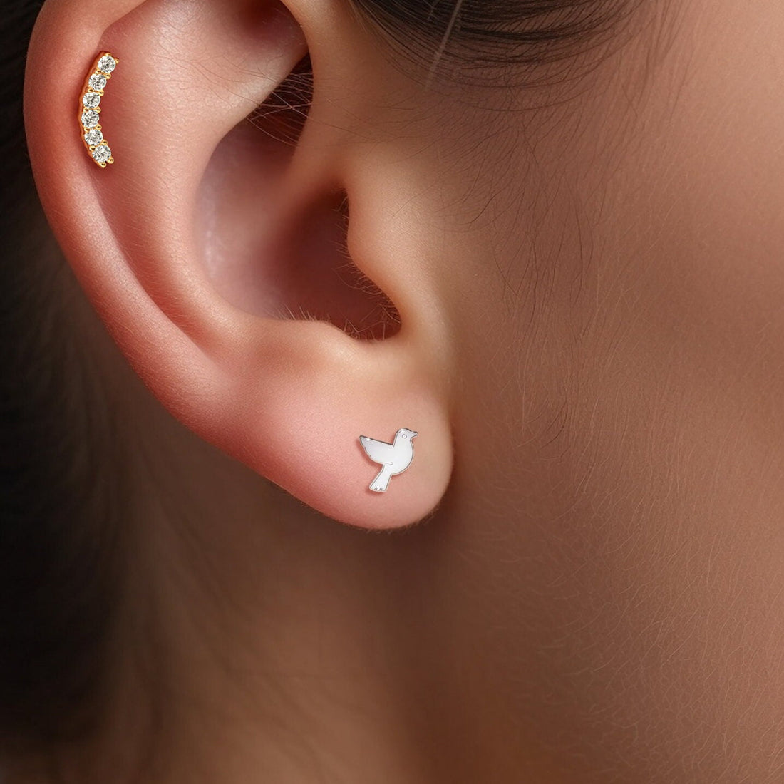 Dove Earrings Dainty