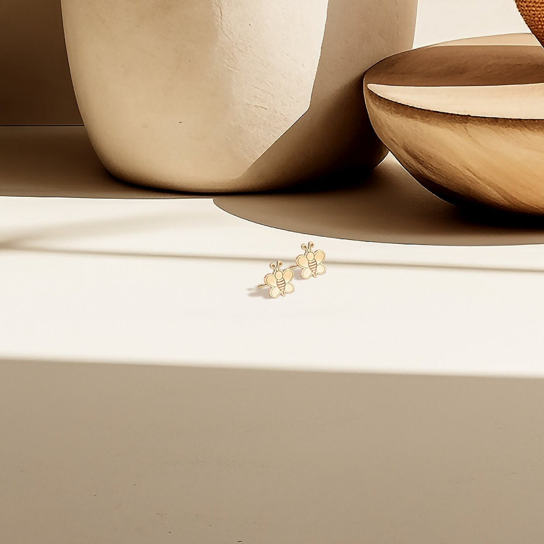 Winged Bee Earrings