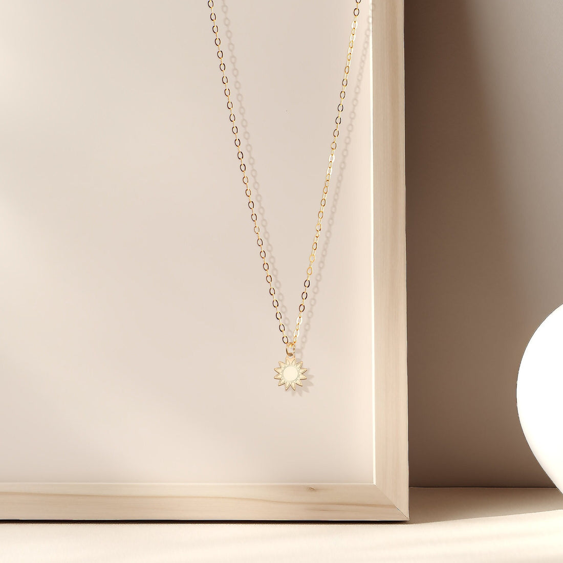 Sunflower Charm Necklace