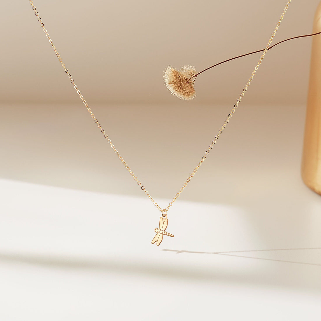 Dragonfly Soaring Pendant Necklace