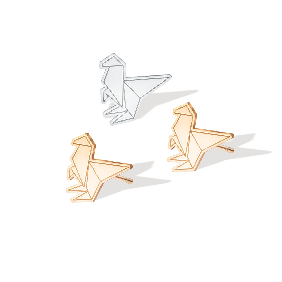 Origami Oviraptor Earring