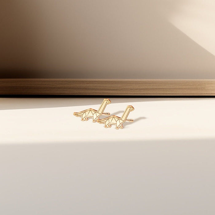 Origami Apatosaurus Earring