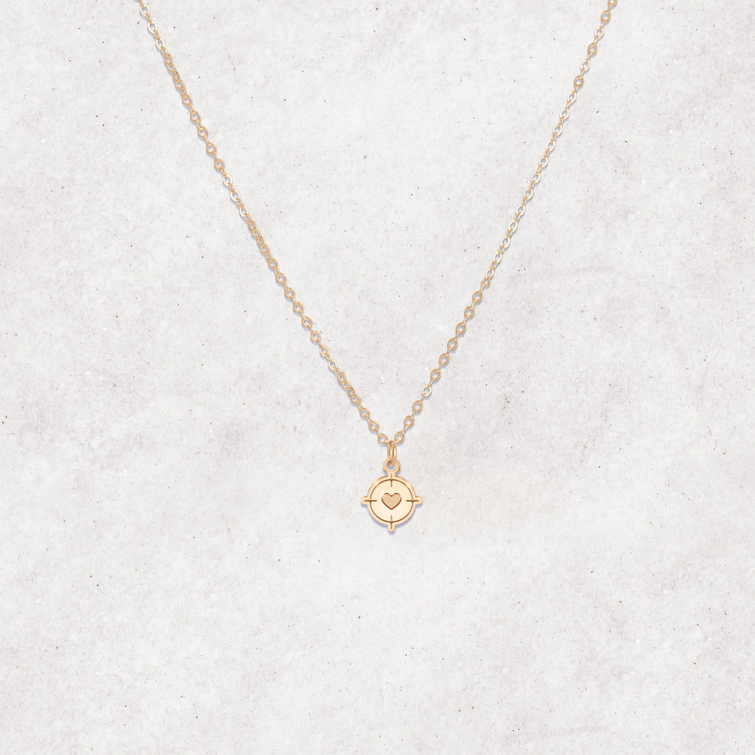 Heart Target Necklace