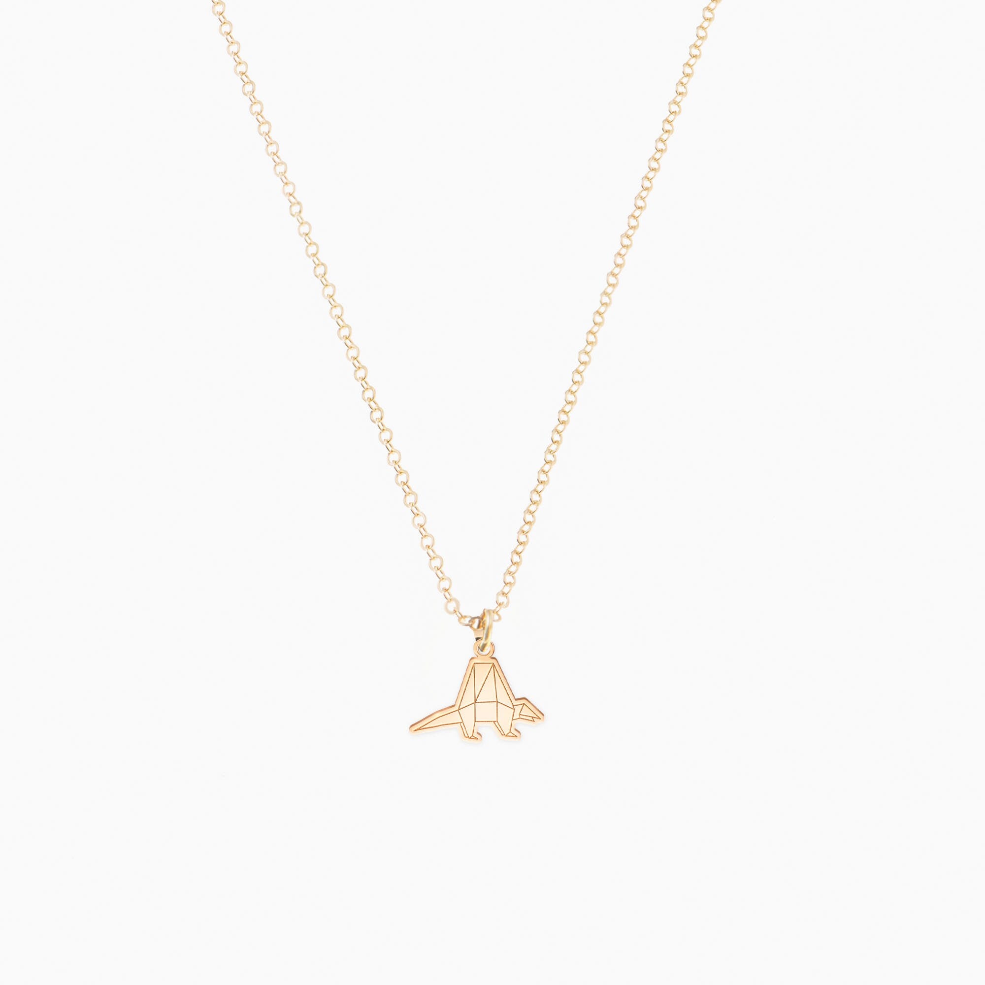 Origami Edaphosaurus Necklace