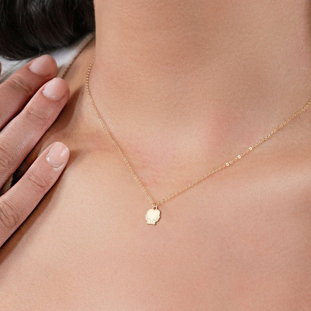 Heart In Hands Necklace