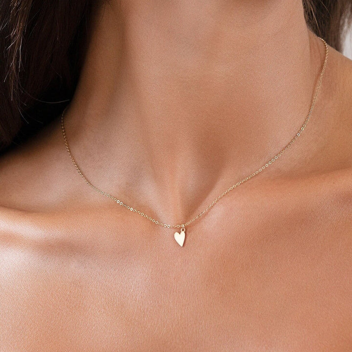 Elongated Heart Necklace