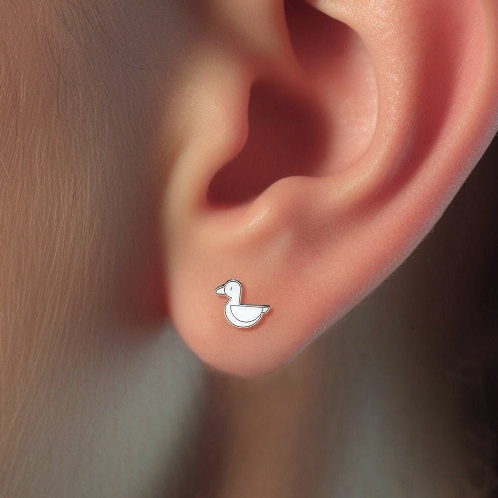 Duck Earrings Dainty